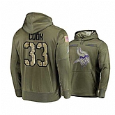 Nike Vikings 33 Dalvin Cook 2019 Salute To Service Stitched Hooded Sweatshirt,baseball caps,new era cap wholesale,wholesale hats